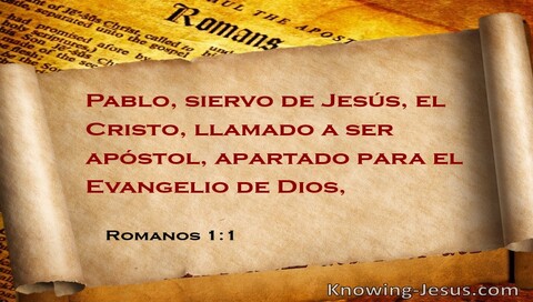 Romanos 1:1 (marrón)